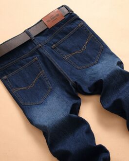 Korean men’s straight jeans men’s denim trousers