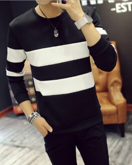 Long sleeve stitching bottoming shirt