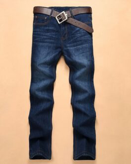 Korean men’s straight jeans men’s denim trousers